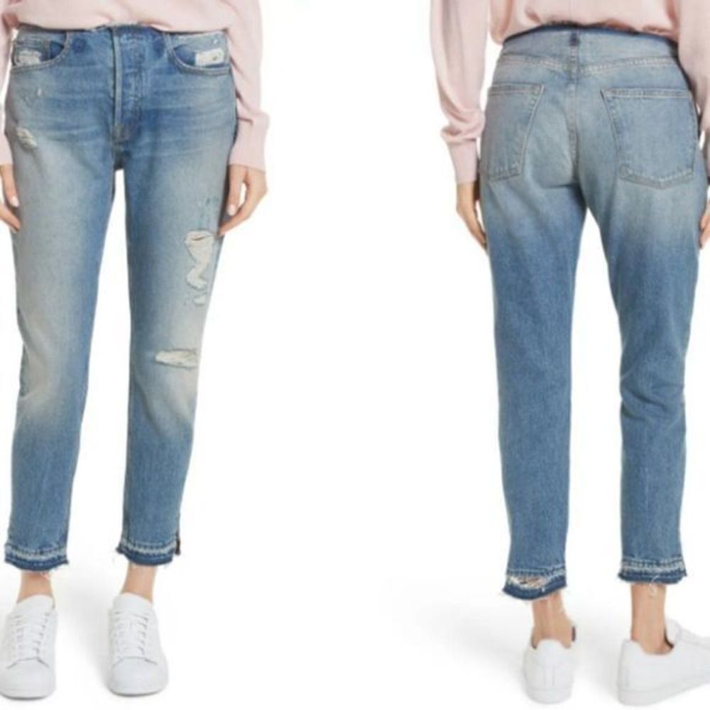Re-Release Le Original Raw Edge High Waist Jeans - Picture 1 of 15